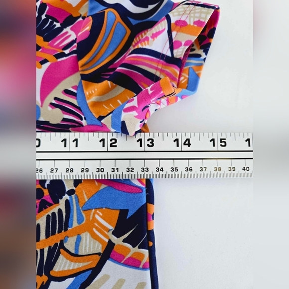 Jude Conally Multi Color Floral Spandex Blend Top Size 6 - Picture 5 of 11